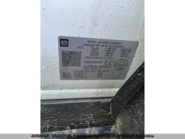 KL79MUSL4RB038257 Chevrolet Trailblazer Rs