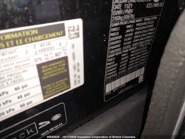 Land Rover Range Rover Westminster Edition 2022 SALGS2SE9NA467134 Image 9