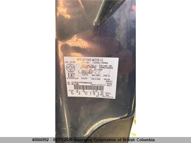 Aukcja sprzedaży 2005 Ford F350, vin: 1FTWX31P95EB84349, numer aukcji: 40066992
