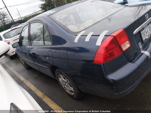2002 Honda Civic Dx მანქანა იყიდება აუქციონზე, vin: 2HGES16462H902202, აუქციონის ნომერი: 40049542
