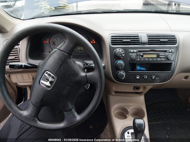 2002 Honda Civic Dx მანქანა იყიდება აუქციონზე, vin: 2HGES16462H902202, აუქციონის ნომერი: 40049542