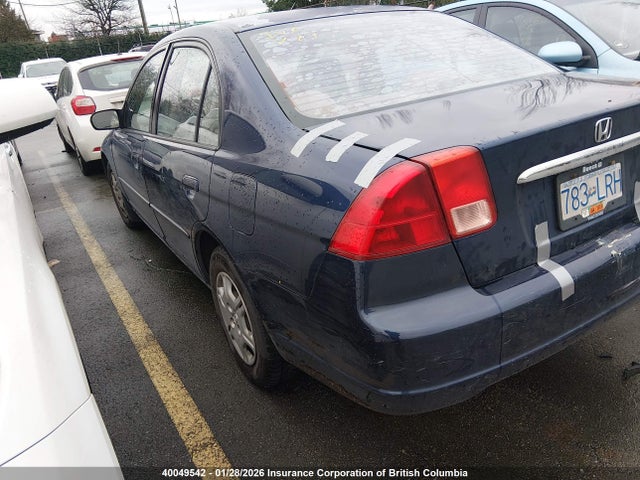 2002 Honda Civic Dx მანქანა იყიდება აუქციონზე, vin: 2HGES16462H902202, აუქციონის ნომერი: 40049542