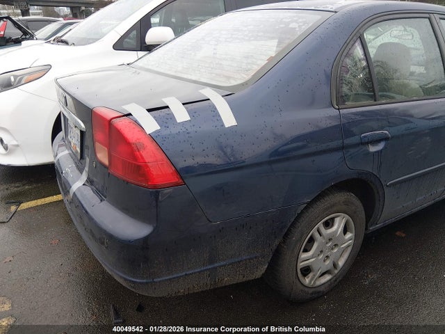 2002 Honda Civic Dx მანქანა იყიდება აუქციონზე, vin: 2HGES16462H902202, აუქციონის ნომერი: 40049542