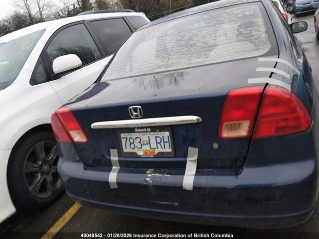 2002 Honda Civic Dx მანქანა იყიდება აუქციონზე, vin: 2HGES16462H902202, აუქციონის ნომერი: 40049542