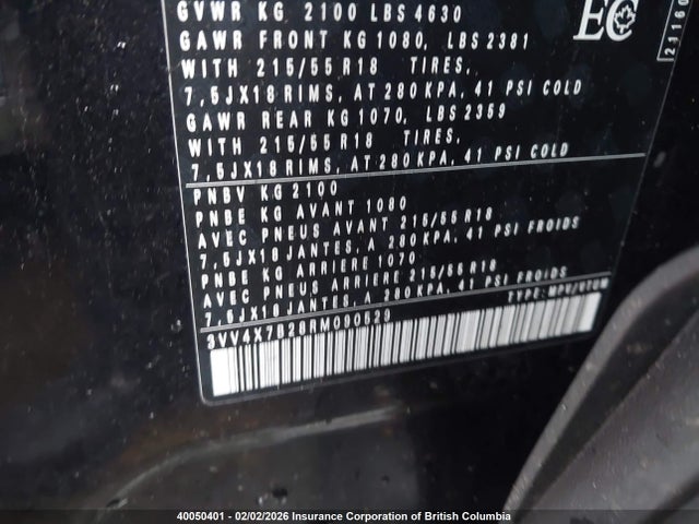 Продажа на аукционе авто 2024 Volkswagen Taos Sel, vin: 3VV4X7B28RM090529, номер лота: 40050401