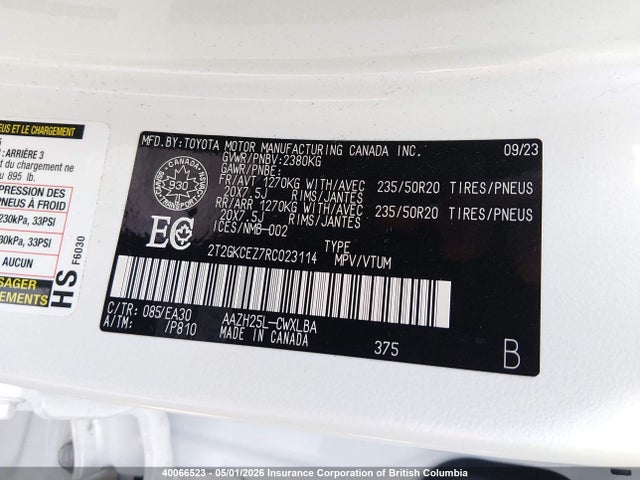 2T2GKCEZ7RC023114 Lexus Nx 350h Base/350h Premium/350h Luxury