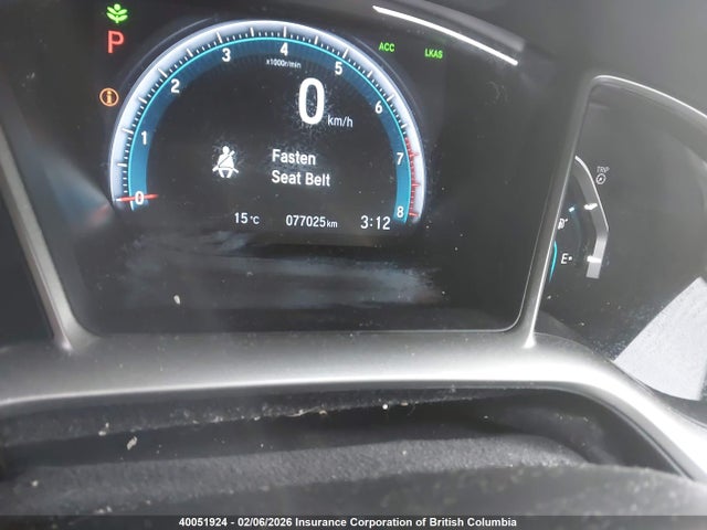 Aukcja sprzedaży 2019 Honda Civic Ex, vin: 2HGFC2F79KH038201, numer aukcji: 40051924