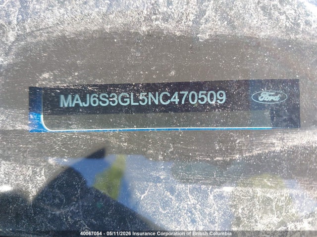 MAJ6S3GL5NC470509 Ford Ecosport Se