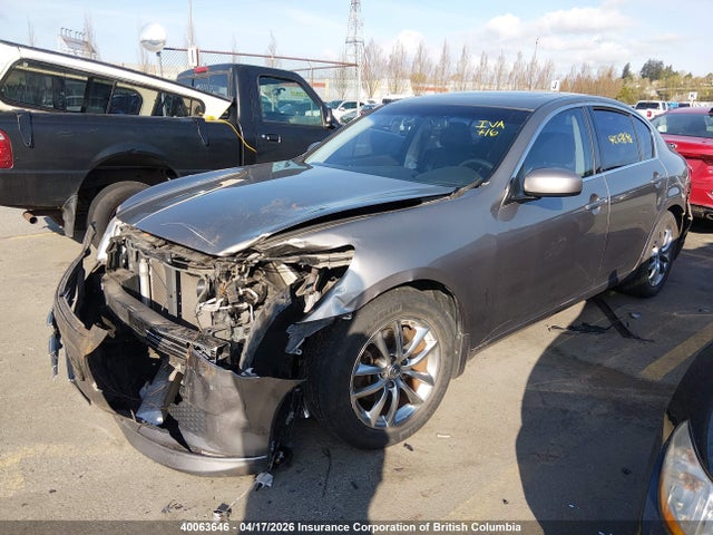 2008 Infiniti G35 მანქანა იყიდება აუქციონზე, vin: JNKBV61F68M255397, აუქციონის ნომერი: 40063646