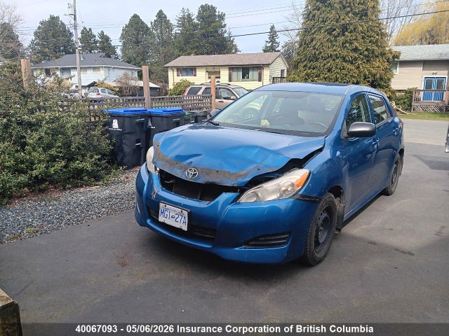 40067093 :رقم المزاد ، 2T1KU40E39C042522 vin ، 2009 Toyota Corolla Matrix مزاد بيع