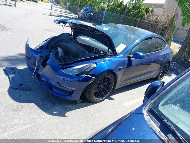 40065490 :رقم المزاد ، 5YJ3E1EC0NF266263 vin ، 2022 Tesla Model 3 مزاد بيع