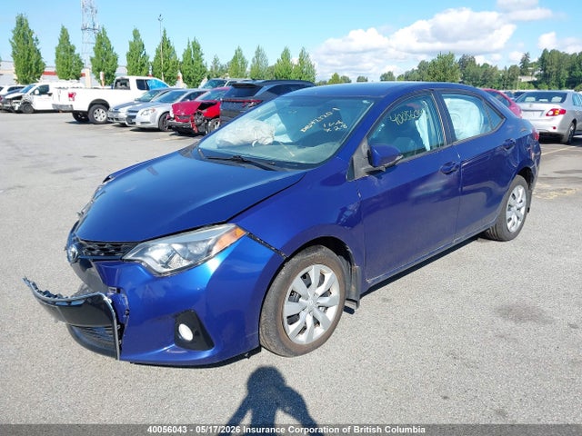 40056043 :رقم المزاد ، 2T1BURHE7GC599853 vin ، 2016 Toyota Corolla L/le/le Pls/prm/s/s Pls مزاد بيع