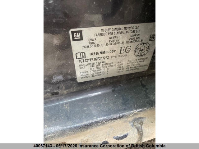 Продаж на аукціоні авто 2016 Gmc Sierra K3500 Denali, vin: 1GT42YE81GF247222, номер лоту: 40067143