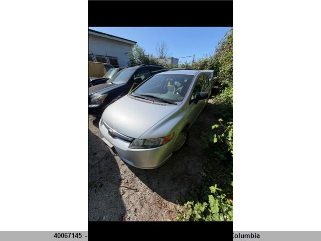 Продаж на аукціоні авто 2008 Honda Civic, vin: 2HGFA16478H113623, номер лоту: 40067145