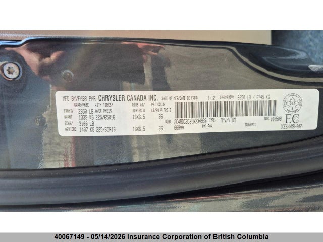 Aukcja sprzedaży 2012 Dodge Grand Caravan Se, vin: 2C4RDGBG6CR234930, numer aukcji: 40067149