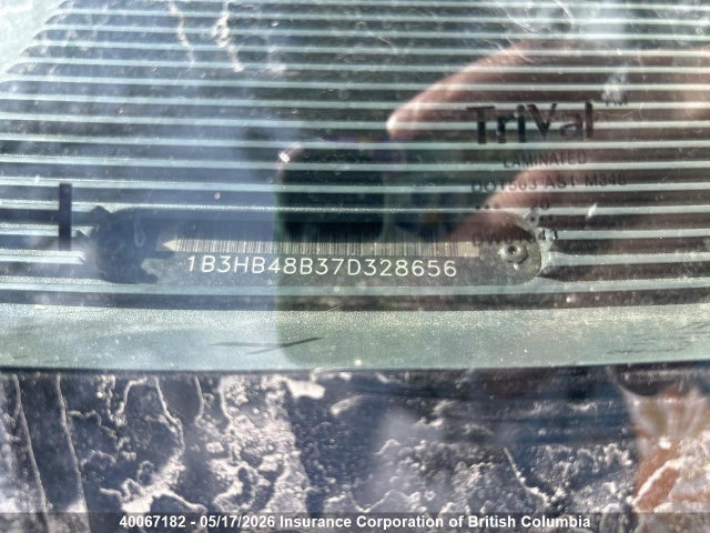 40067182 :رقم المزاد ، 1B3HB48B37D328656 vin ، 2007 Dodge Caliber Sxt مزاد بيع