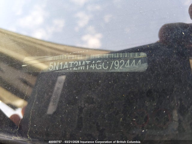 Aukcja sprzedaży 2016 Nissan Rogue S/sl/sv, vin: 5N1AT2MT4GC792444, numer aukcji: 40058757