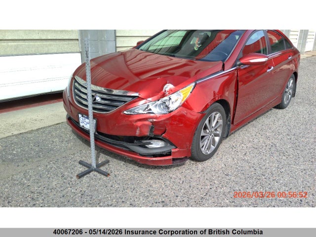 2014 Hyundai Sonata Limited მანქანა იყიდება აუქციონზე, vin: 5NPEC4AC5EH904188, აუქციონის ნომერი: 40067206