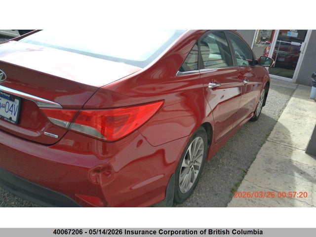 2014 Hyundai Sonata Limited მანქანა იყიდება აუქციონზე, vin: 5NPEC4AC5EH904188, აუქციონის ნომერი: 40067206