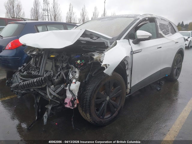 2021 Volkswagen Id.4 Pro S მანქანა იყიდება აუქციონზე, vin: WVGUNPE28MP060106, აუქციონის ნომერი: 40062086