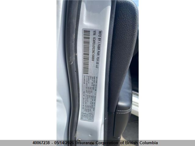 2022 Dodge Durango Gt მანქანა იყიდება აუქციონზე, vin: 1C4RDJDG3NC108059, აუქციონის ნომერი: 40067238
