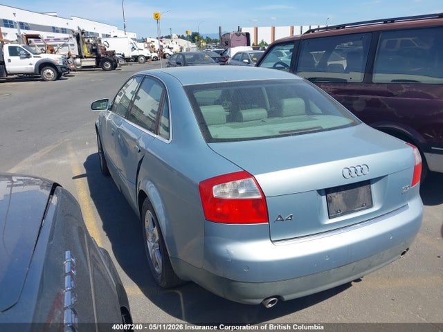 Продаж на аукціоні авто 2002 Audi A4, vin: WAULT58E22A276286, номер лоту: 40067240