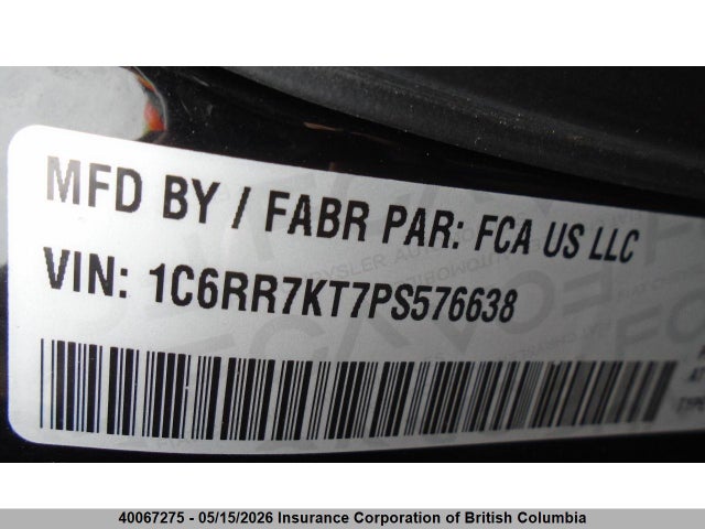 1C6RR7KT7PS576638 RAM 1500 Classic Tradesman