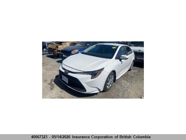 40067323 :رقم المزاد ، 5YFBPRBE4LP111775 vin ، 2020 Toyota Corolla Le مزاد بيع