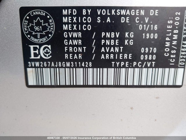 3VW267AJ8GM311428 Volkswagen Jetta