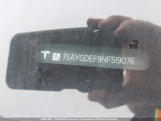 7SAYGDEF9NF519076 Tesla Model Y Performance