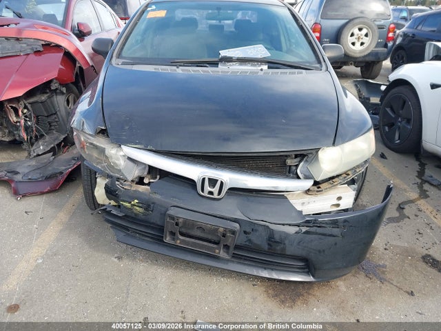 40057125 :رقم المزاد ، 2HGFA16376H001330 vin ، 2006 Honda Civic Dx Vp مزاد بيع