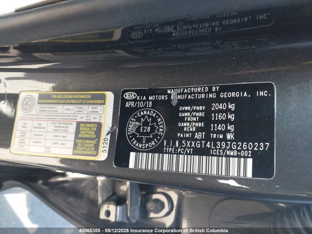 5XXGT4L39JG260237 KIA OPTIMA LX/S