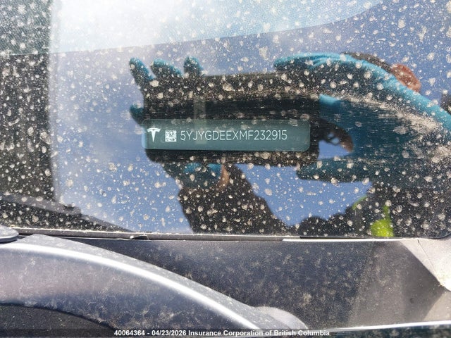 5YJYGDEEXMF232915 Tesla Model Y