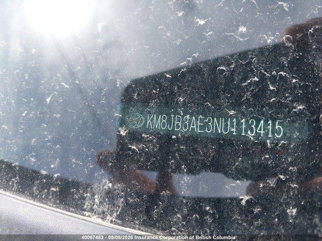 KM8JB3AE3NU113415 Hyundai TUCSON SEL