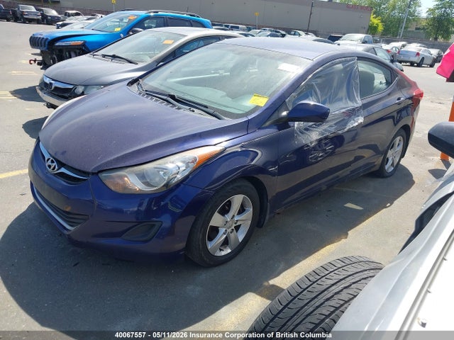 2012 Hyundai Elantra Gls/limited მანქანა იყიდება აუქციონზე, vin: 5NPDH4AE0CH109447, აუქციონის ნომერი: 40067557