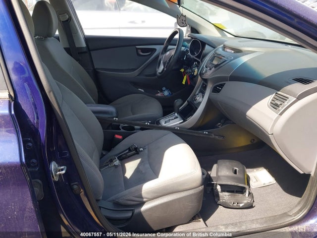 2012 Hyundai Elantra Gls/limited მანქანა იყიდება აუქციონზე, vin: 5NPDH4AE0CH109447, აუქციონის ნომერი: 40067557