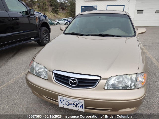 2001 Mazda 626 მანქანა იყიდება აუქციონზე, vin: 1YVGF22DX15234265, აუქციონის ნომერი: 40067565