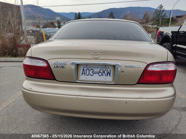 2001 Mazda 626 მანქანა იყიდება აუქციონზე, vin: 1YVGF22DX15234265, აუქციონის ნომერი: 40067565