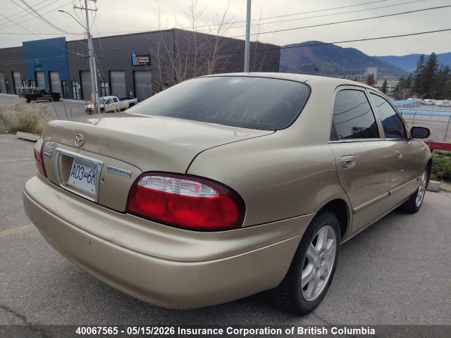 2001 Mazda 626 მანქანა იყიდება აუქციონზე, vin: 1YVGF22DX15234265, აუქციონის ნომერი: 40067565
