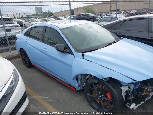 2025 Hyundai Elantra N Dct მანქანა იყიდება აუქციონზე, vin: KMHLW4DK2SU031711, აუქციონის ნომერი: 40067627