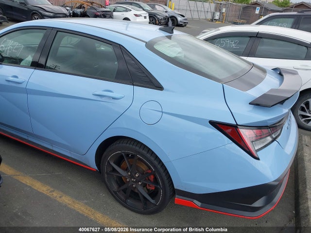2025 Hyundai Elantra N Dct მანქანა იყიდება აუქციონზე, vin: KMHLW4DK2SU031711, აუქციონის ნომერი: 40067627