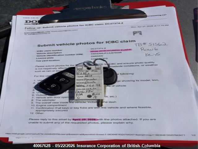 KMHD84LF2JU676098 Hyundai Elantra Sel/value/limited