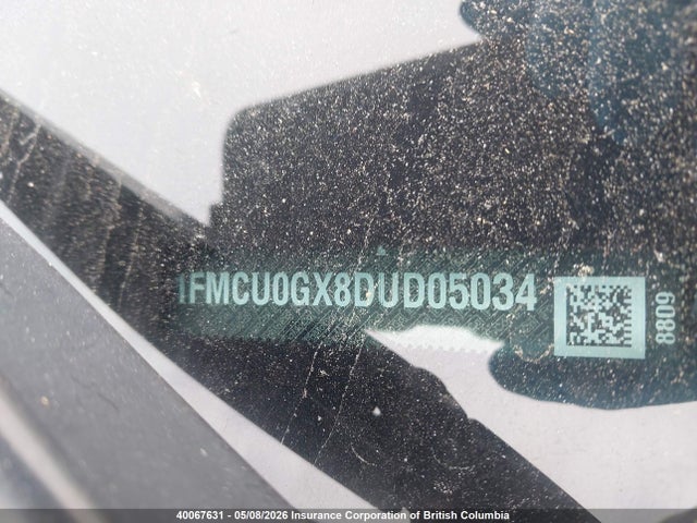 2013 Ford Escape Se მანქანა იყიდება აუქციონზე, vin: 1FMCU0GX8DUD05034, აუქციონის ნომერი: 40067631