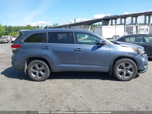 40067693 :رقم المزاد ، 5TDDZRFH3KS972586 vin ، 2019 Toyota Highlander Limited/ltd Platinum مزاد بيع