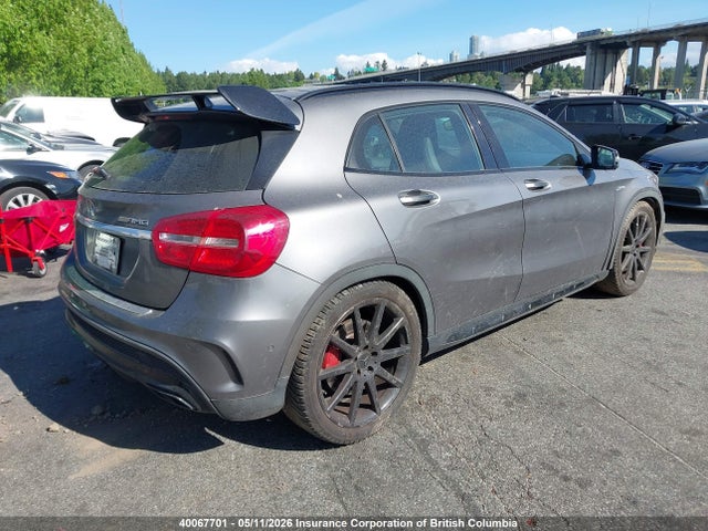 2015 Mercedes-benz Gla 45 Amg მანქანა იყიდება აუქციონზე, vin: WDDTG5CB6FJ125127, აუქციონის ნომერი: 40067701
