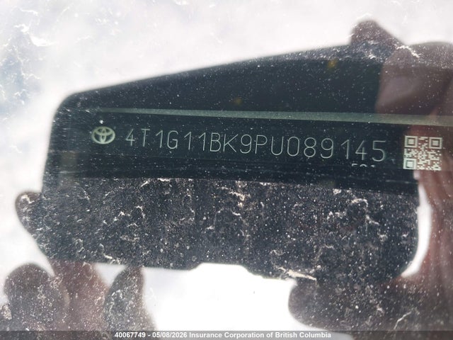 4T1G11BK9PU089145 Toyota Camry