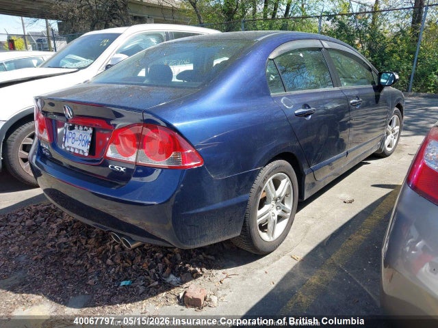 Продажа на аукционе авто 2008 Acura Csx, vin: 2HHFD56528H202289, номер лота: 40067797