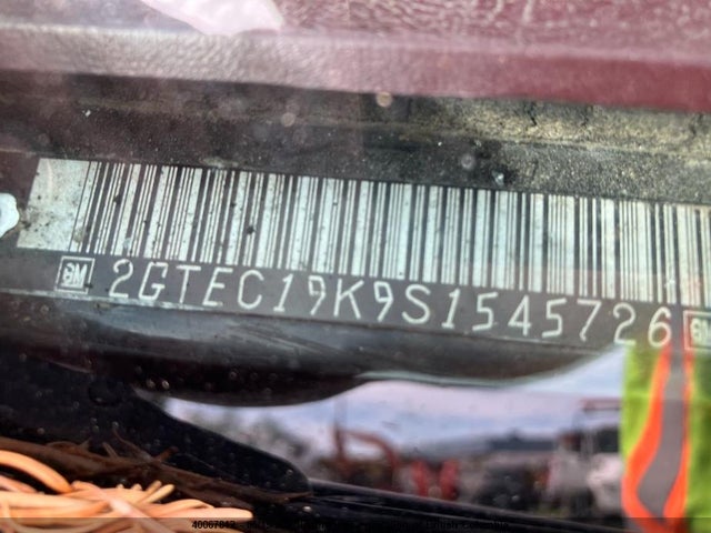 40067812 :رقم المزاد ، 2GTEC19K9S1545726 vin ، 1995 Gmc Sierra C1500 مزاد بيع