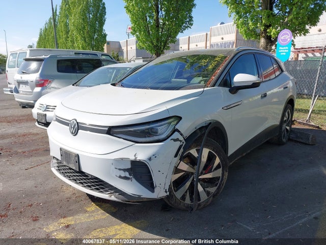 2021 Volkswagen Id.4 Pro S მანქანა იყიდება აუქციონზე, vin: WVGUNPE25MP061990, აუქციონის ნომერი: 40067837