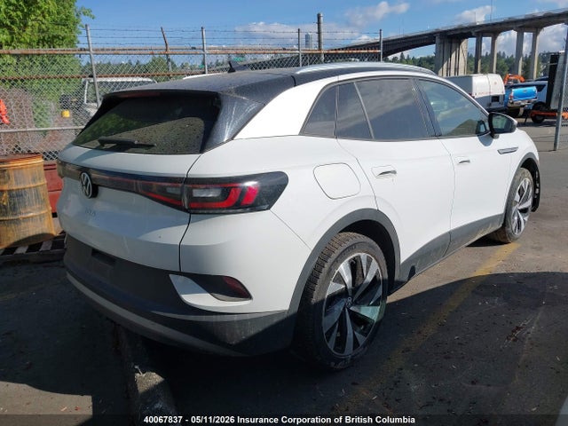 2021 Volkswagen Id.4 Pro S მანქანა იყიდება აუქციონზე, vin: WVGUNPE25MP061990, აუქციონის ნომერი: 40067837